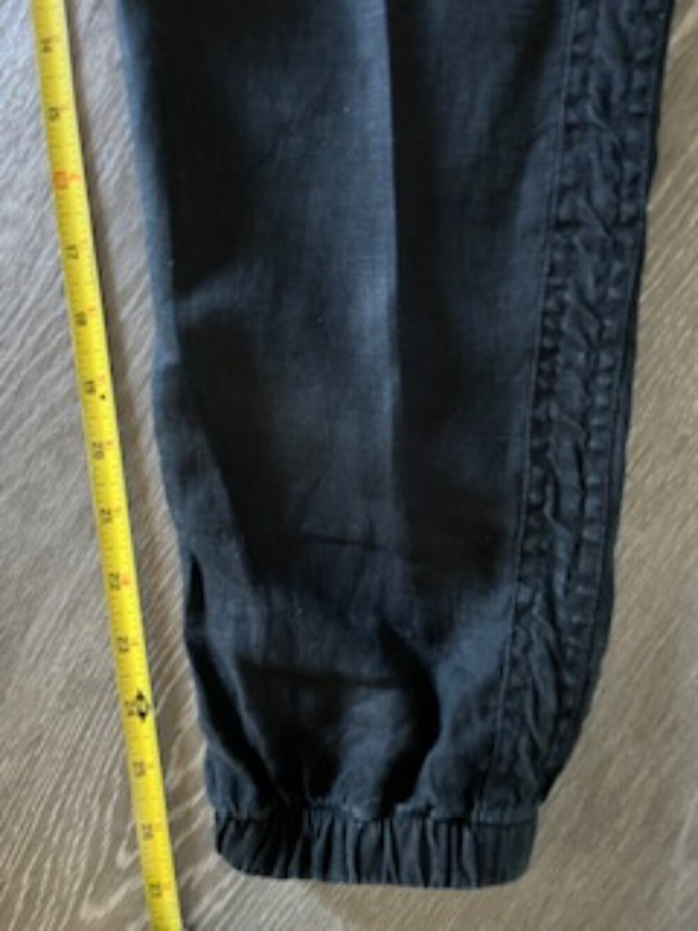 🧡3/15 Athleta Linen Black Joggers Women's 4 - Picture 8 of 10